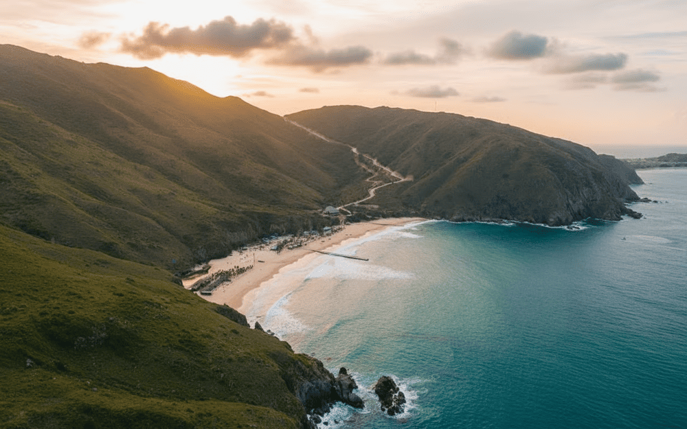 The crystal-clear, turquoise waters at Ky Co Beach are truly breathtaking